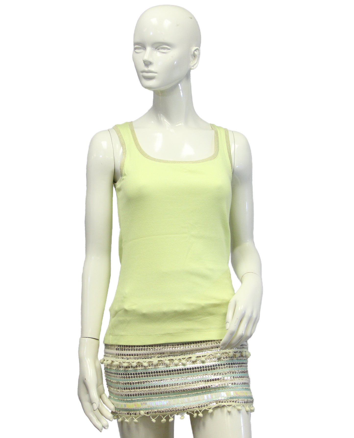 Chico's Neon Yellow Tank Top Size 0 (SKU 000069) - Designers On A Dime - 1