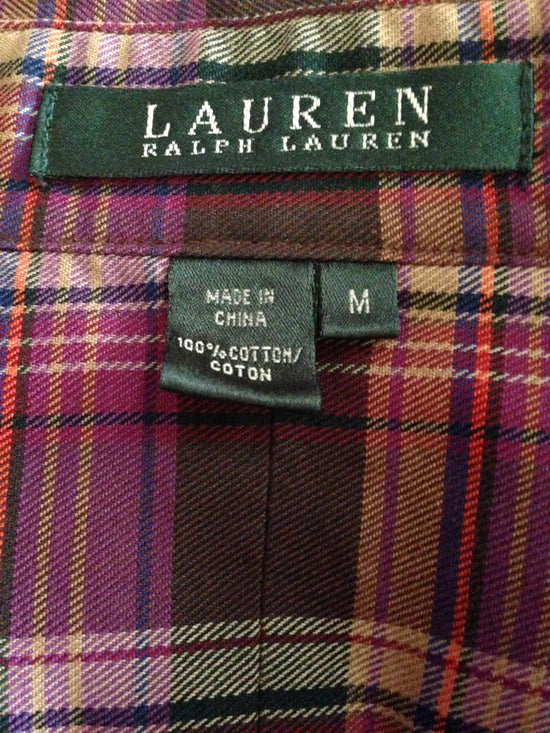 Ralph Lauren Shirt Fall Colors Size Medium (SKU 000209)