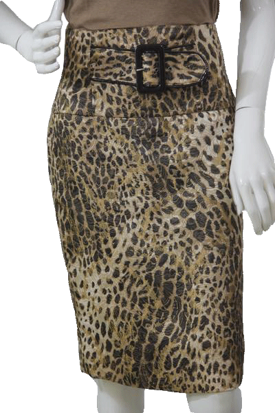 Insight 70's Animal Print Fabulous Pencil Skirt Size 4 SKU 000105