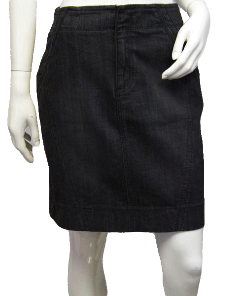DKNY SKIRT Double Take Zip Jean Skirt Size 8 (SKU 000009)