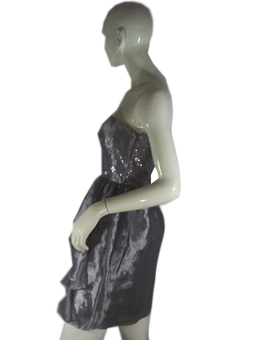 Calvin Klein Silver Sequined Dress size 2 SKU 000194-2
