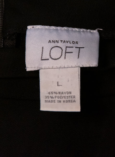 Ann Taylor Top Sleeveless Black Size L SKU 000294-7