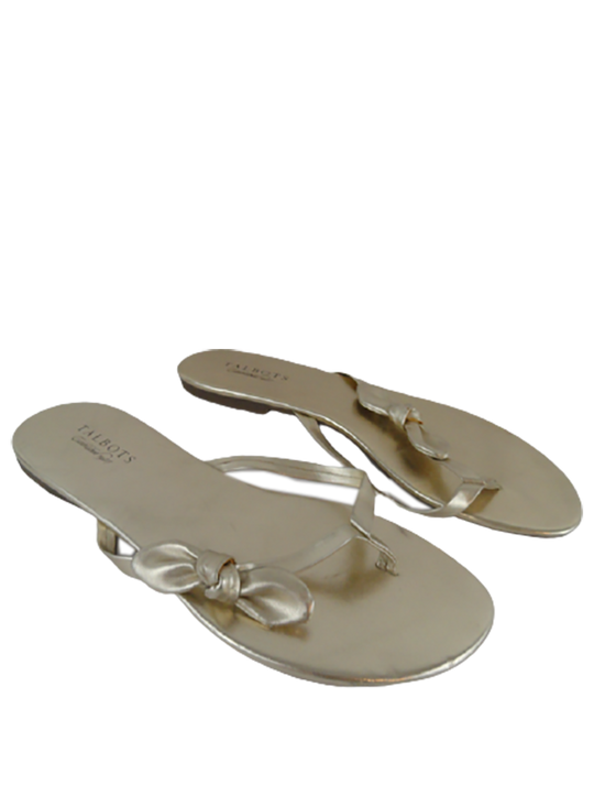 Talbot's Womens Sandals Gold Size 10 1/2 SKU 000280-2