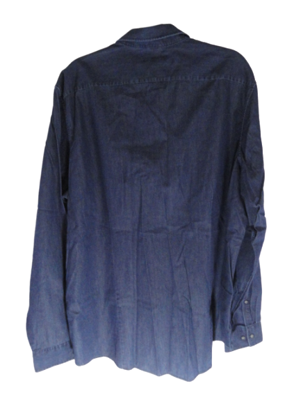 Men's Michael Kors LS Denim Shirt Blue Size XXL NWOT SKU 000275-1