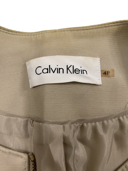 CALVIN KLEIN Blazer Tan Size 4P SKU 000363-3