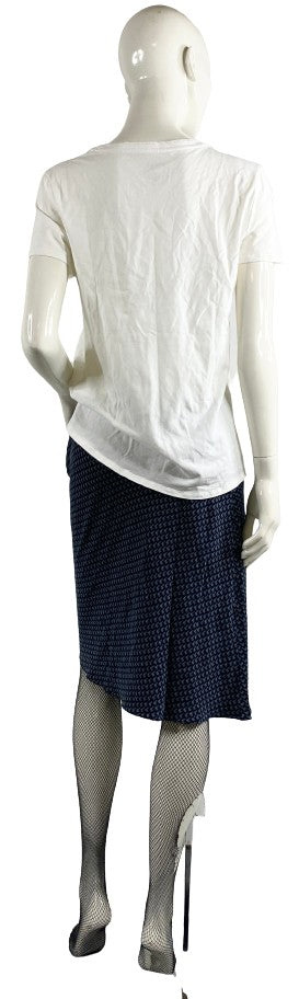 DKNY Skirt Navy Patterned Size 6  SKU 000005