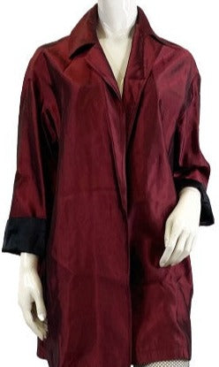 Donna Morgan Jacket Burgundy Shimmery Size 8 SKU 000409-3