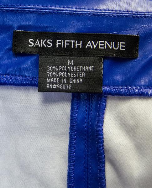 Saks Fifth Avenue 90's Jacket Cropped Cobalt Blue Size M SKU 000038