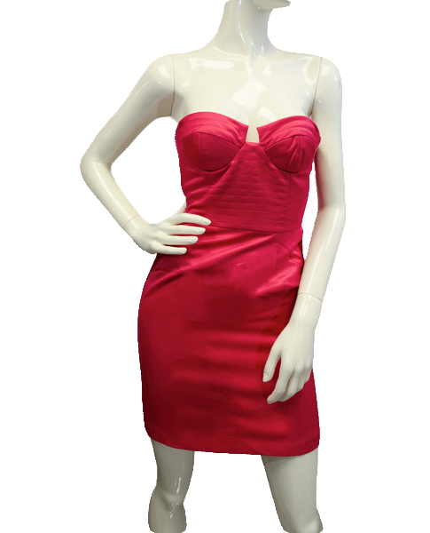 Attracted To You Hot Pink Strapless Dress Size Small SKU 000061