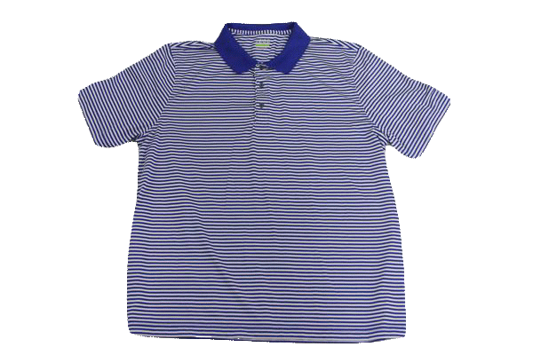 MENS Izod 60's Blue and White Stripe Short Sleeve Shirt Size XXL SKU 000160