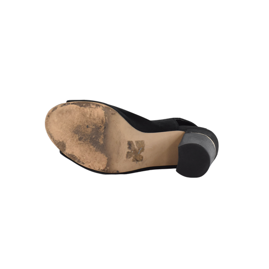 Aldo Open-Toe Bootie-Heel Black Size 8 SKU 000146-1