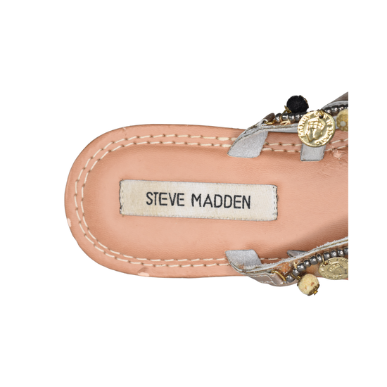 Steve Madden Sandal w Tassels & Medallions Gold, Silver Size 10 SKU 000252-7