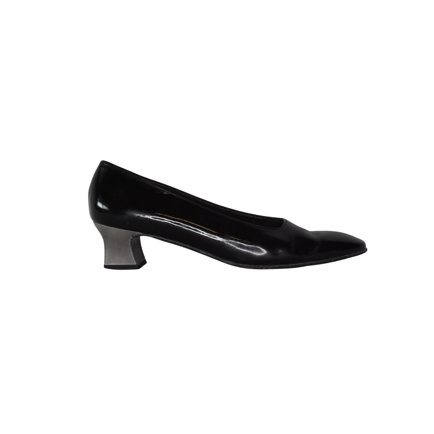 Ferragamo Block Kitten Heel Black Size 9.5 SKU 000281-10