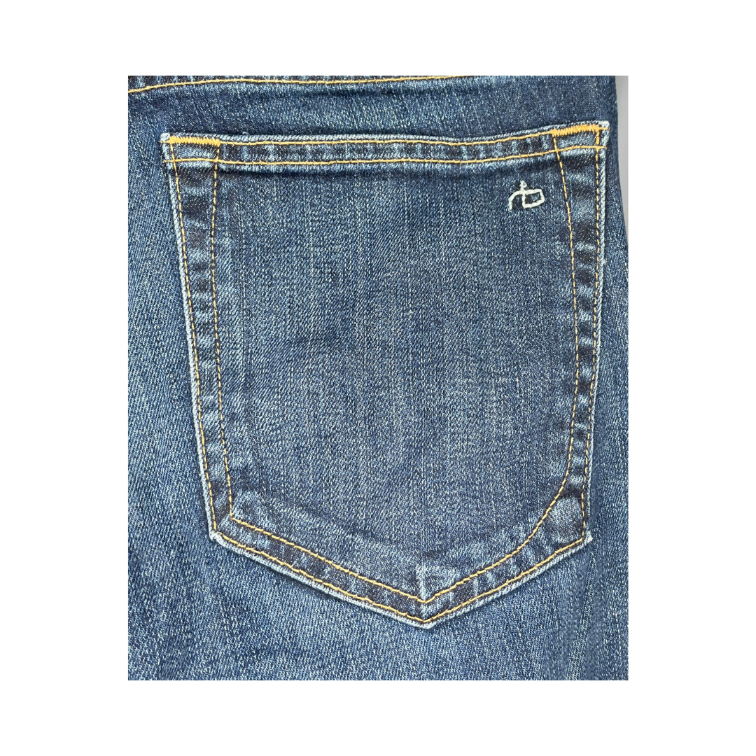 Rag & Bone Denim Jeans w Fade Dark Blue Size 24 SKU 000012