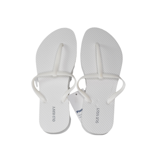 Old Navy Flip Flops White Size 8 SKU 000254 1 Designers On A Dime