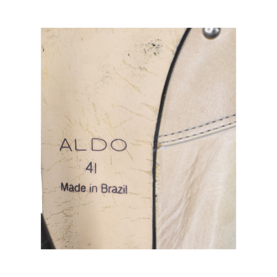 Aldo Size Closed-Toe High Heels w Stud Details Light Tan 41 SKU 000254-2