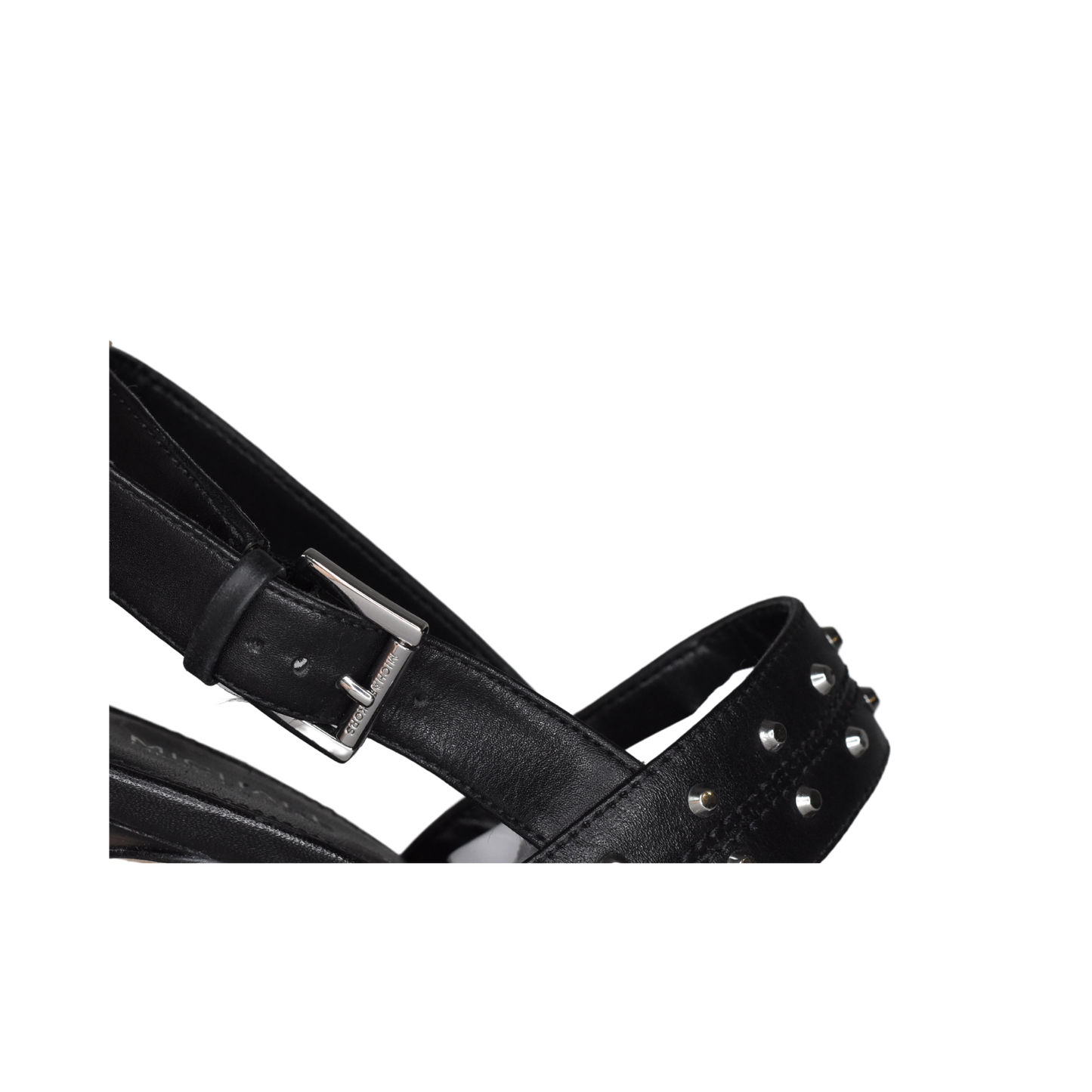 Michael Kors Studded High Heels Black, Silver Size 7.5 SKU 000192-1