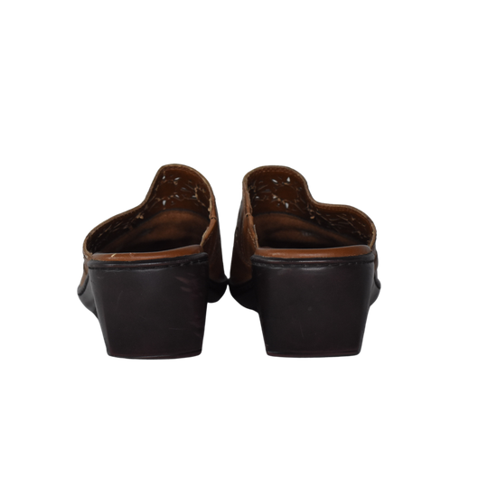 Clarks Sandal Clog Brown Size 6.5 SKU 000339-1