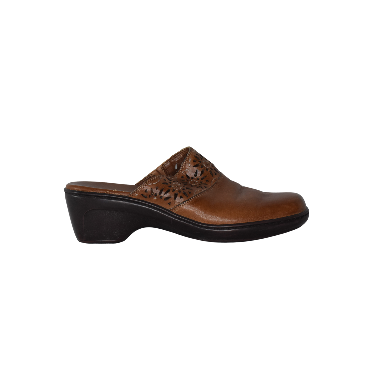 Clarks Sandal Clog Brown Size 6.5 SKU 000339-1