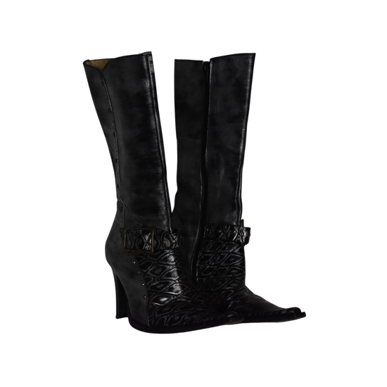 Lovenzana Boot Dark Silver Size 23.5 SKU 000339-2
