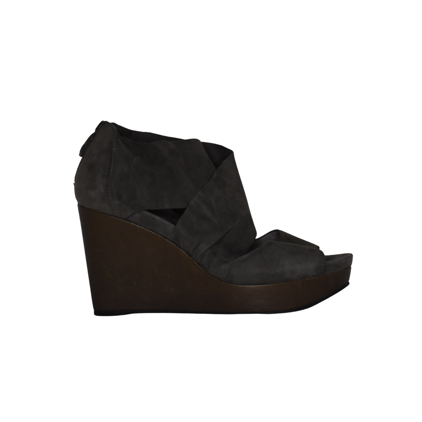 Eileen Fisher Wedge-Heel Dark Gray, Brown Size 8.5 SKU 000192-7