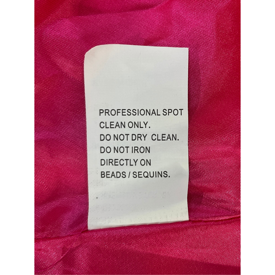 Nina Canacci Gown Embellished Hot Pink Size 8 SKU 000379