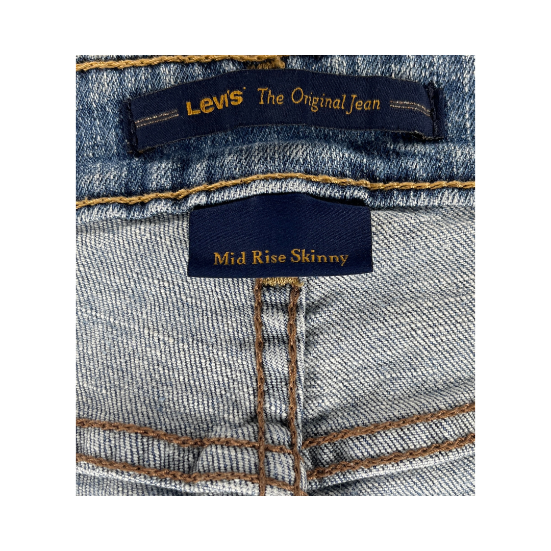 Levi's Denim Jeans Mid Rise Skinny  Size 8M SKU 000032