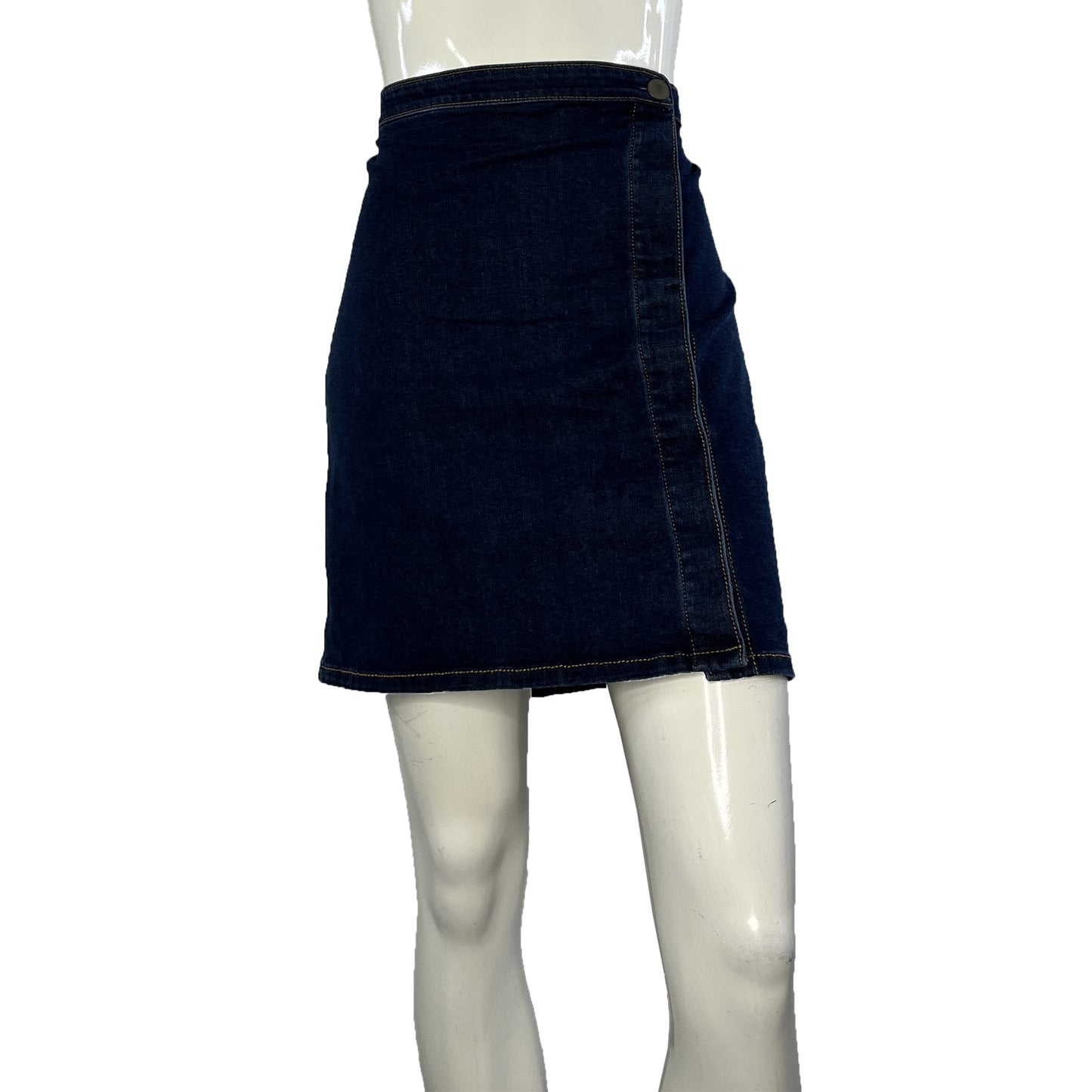 Ann Taylor Denim Skirt Above-Knee Dark Blue Size 14 SKU 000424-5