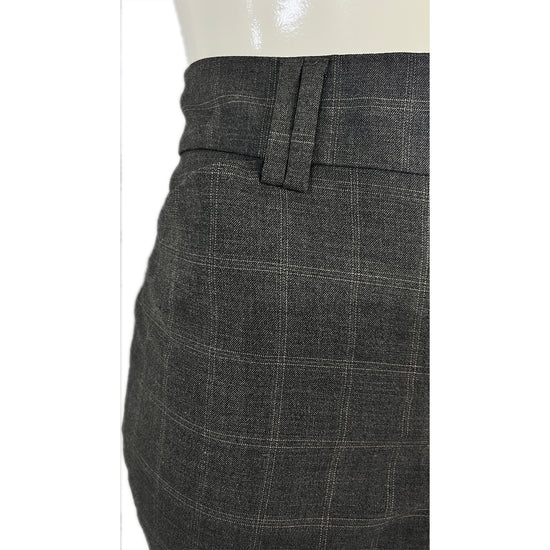 Ann Taylor Dress Pants Square Pattern Gray, Tan Size 8 SKU 000372-4