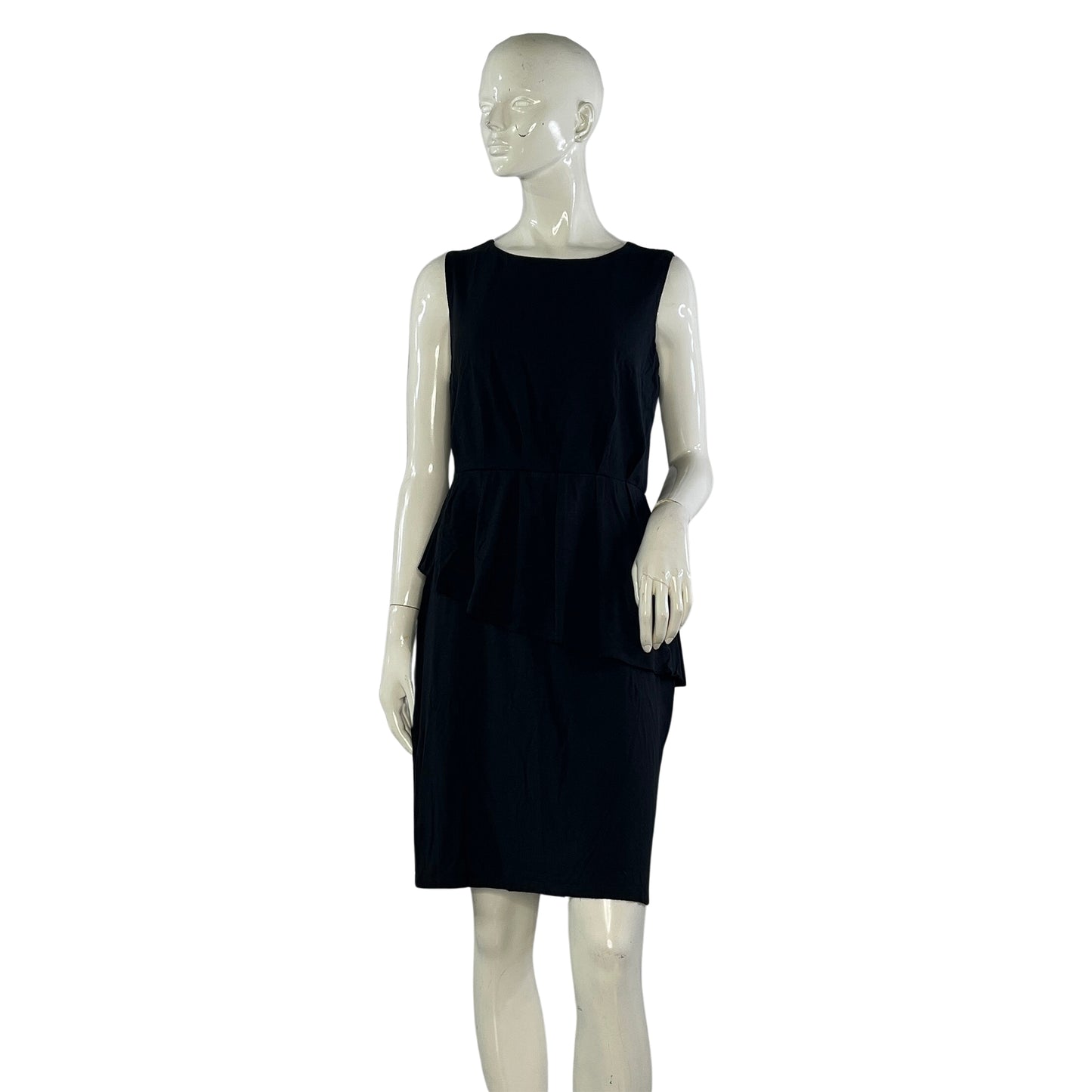 Ann Taylor Dress Tiered Sleeveless Above-Knee Black Size 10 SKU 000067-5