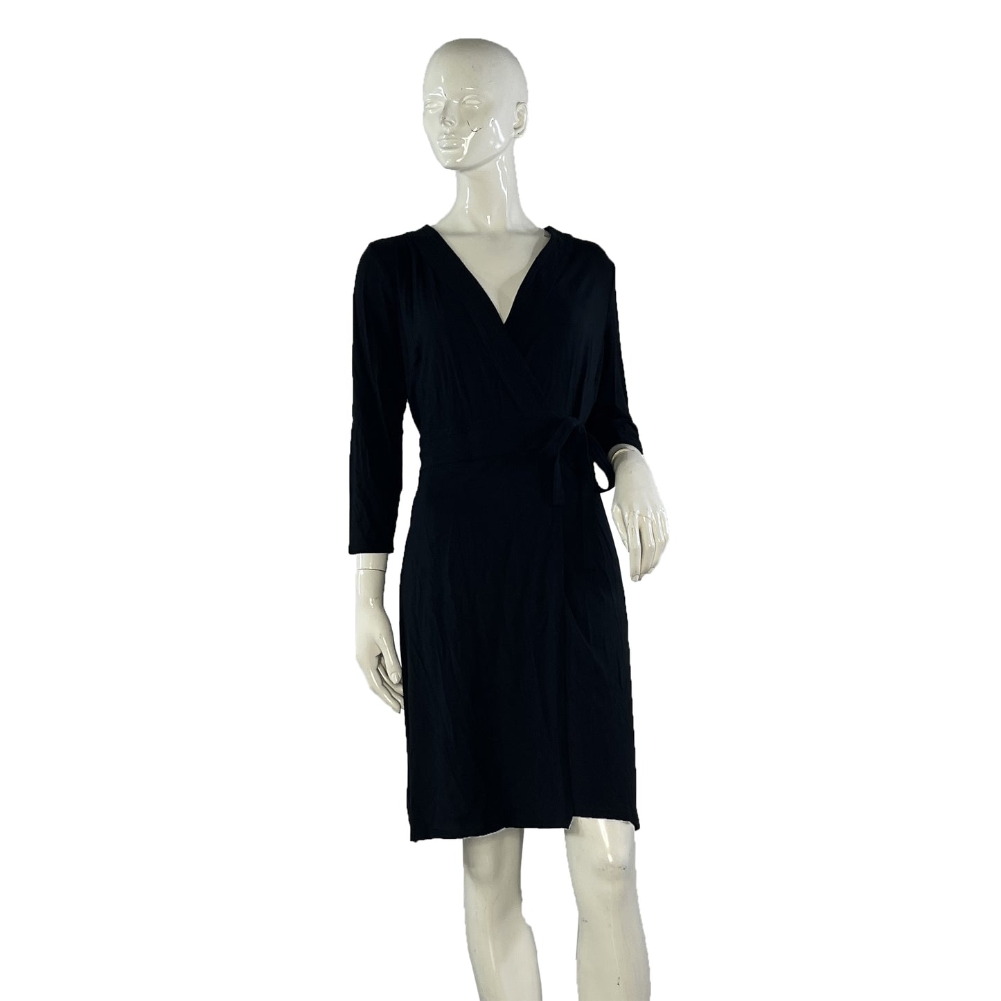 Ann Taylor Wrap Dress Black Size 8 SKU 000067-6 Designers On A Dime Ann Taylor Wrap Dress Black Size 8 SKU 000067-6 Designers On A Dime