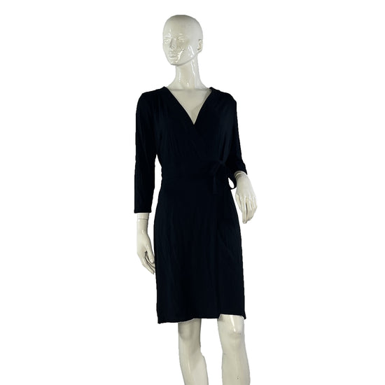 Ann Taylor Wrap Dress Black Size 8 SKU 000067-6
