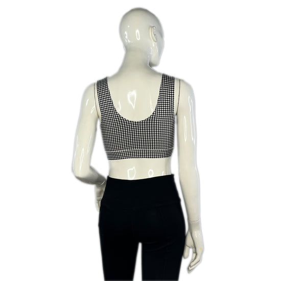 Anne Klein Sports Bra Black & White Checkered  SKU 000198