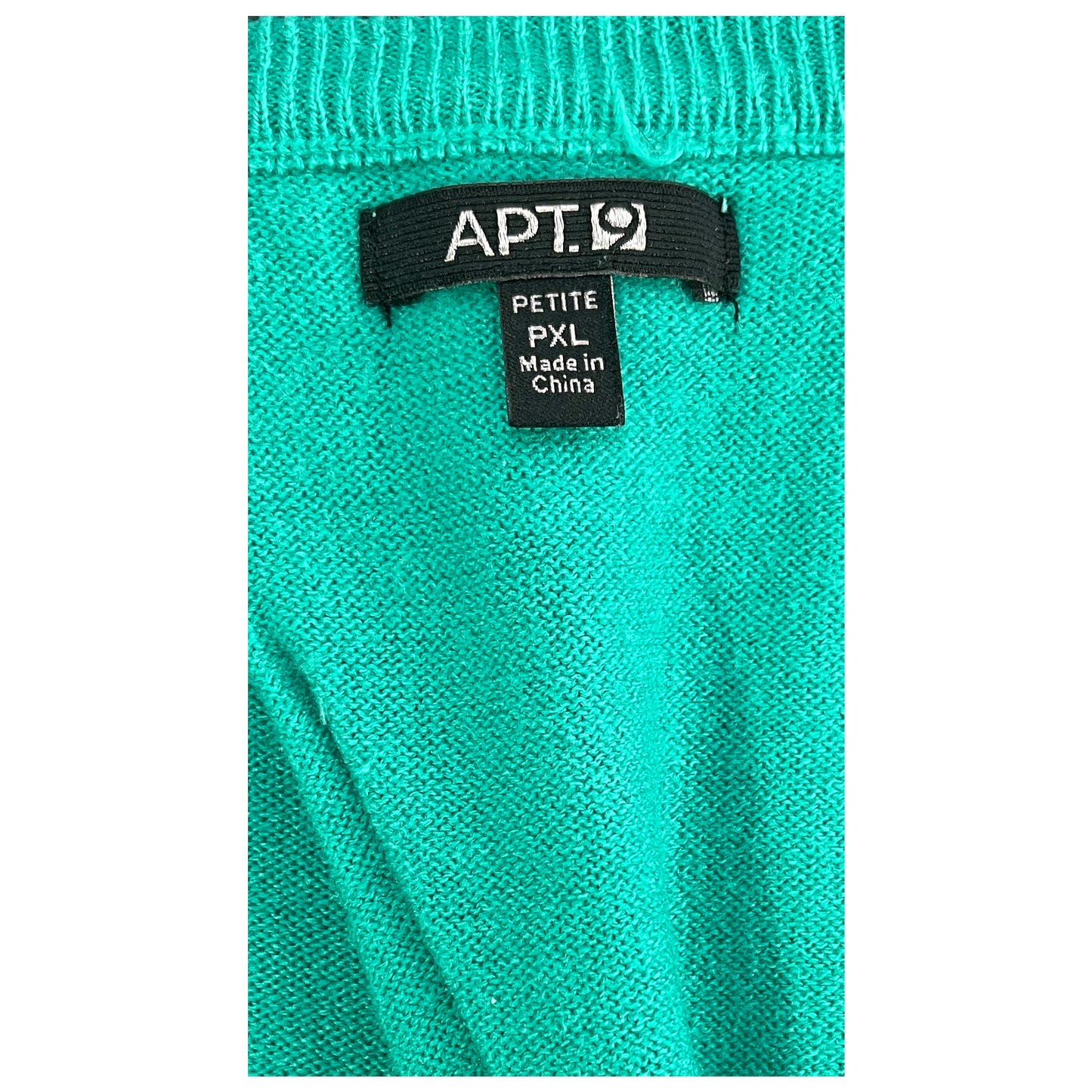 Apt. 9 Sweater Turquoise Size XLP SKU 000374-1