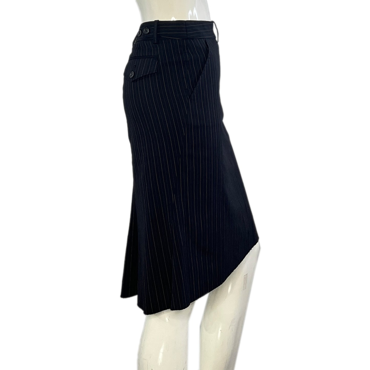 BCBG Skirt Mini Pin Stripe Navy, Brown, Tan Size 10 SKU 000372-6