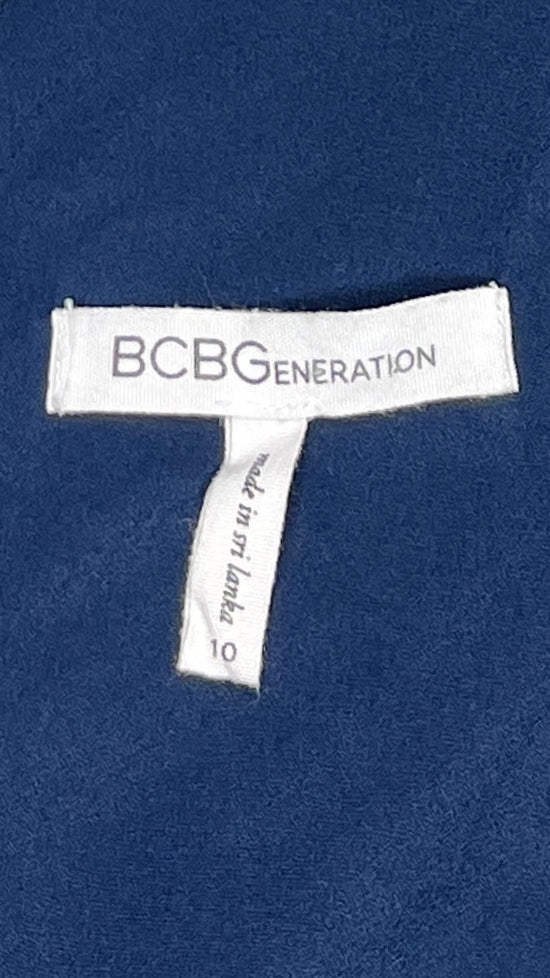 BCBG Dress Sleeveless Midi Navy Sz 10 SKU 000063-1