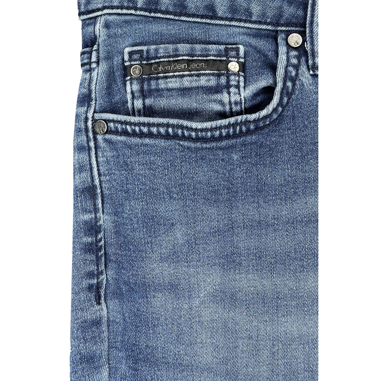 Calvin Klein Denim Bermuda Shorts Dark Blue Size 4 SKU 000425-2