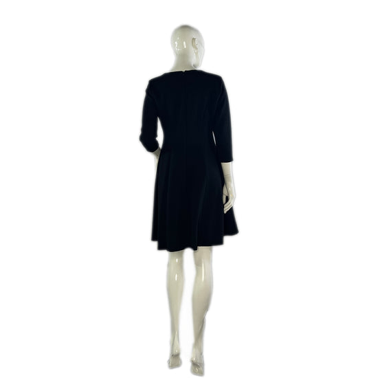 calvin klein black dress 3 4 sleeve CALVIN KLEIN Petite Bling-Sleeve Sheath Dress - Black