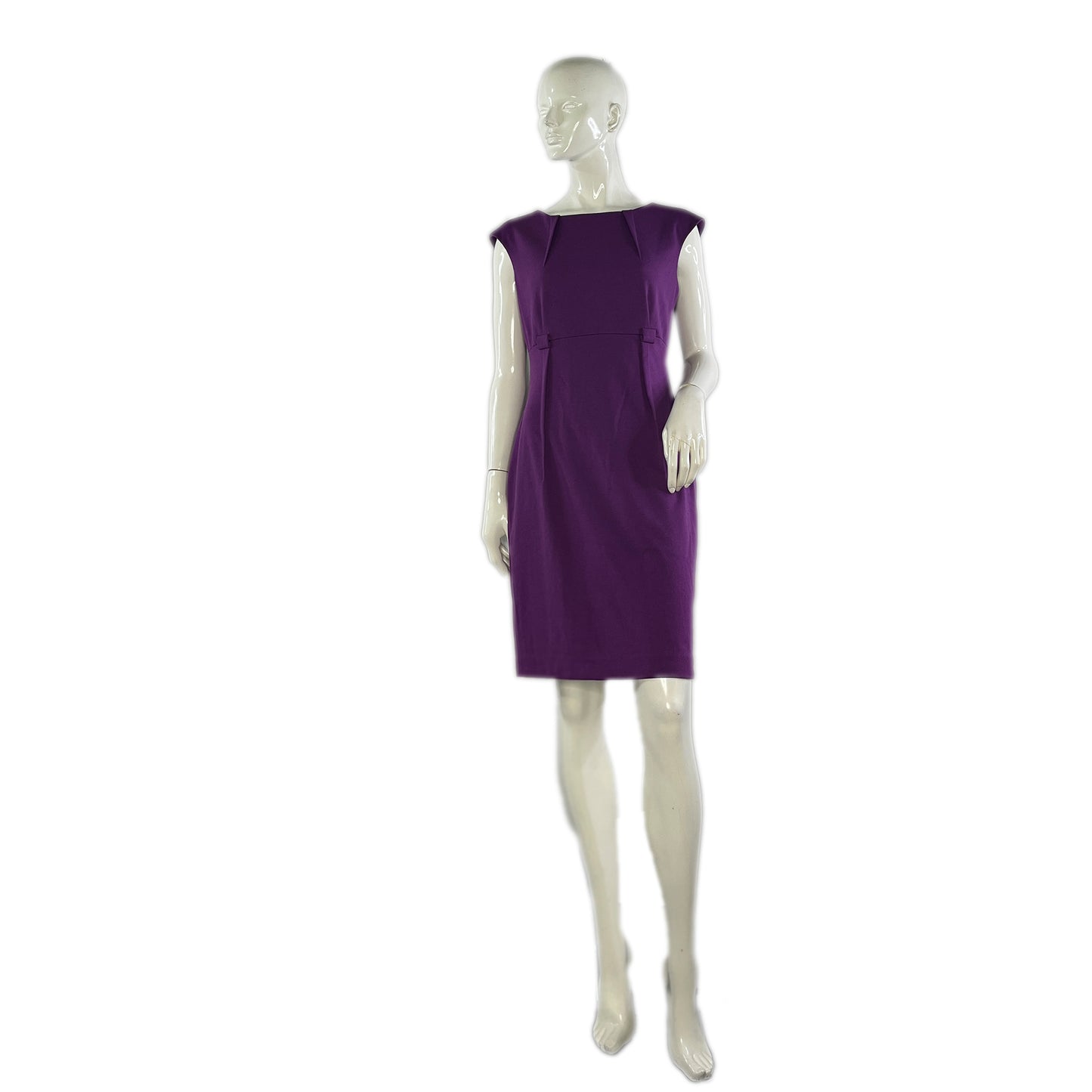Calvin Klein Dress Above-Knee Cap Sleeve Purple Size 8 SKU 000213-7