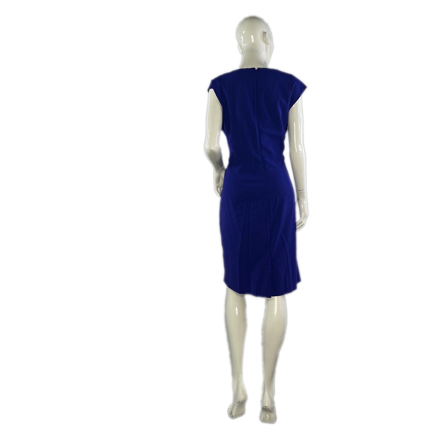 Calvin Klein Dress Cap Sleeve Above Knee Blue Size 16W SKU 000138-4