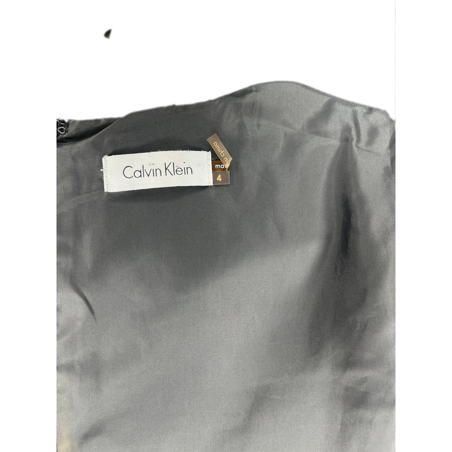 Calvin Klein Dress Sleeveless Above-Knee Black Size 4 SKU 000079-5