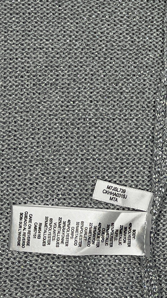 Calvin Klein Top Silver Size S SKU 000034