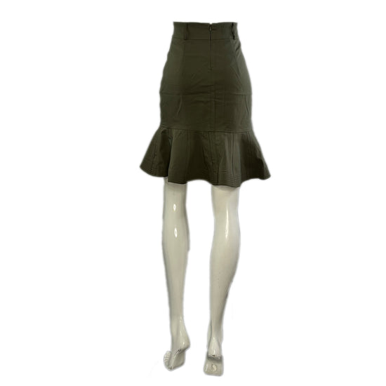 Calvin Klein Skirt Above Knee w Mermaid-Style Detail Tan Size 0 SKU 000213-5