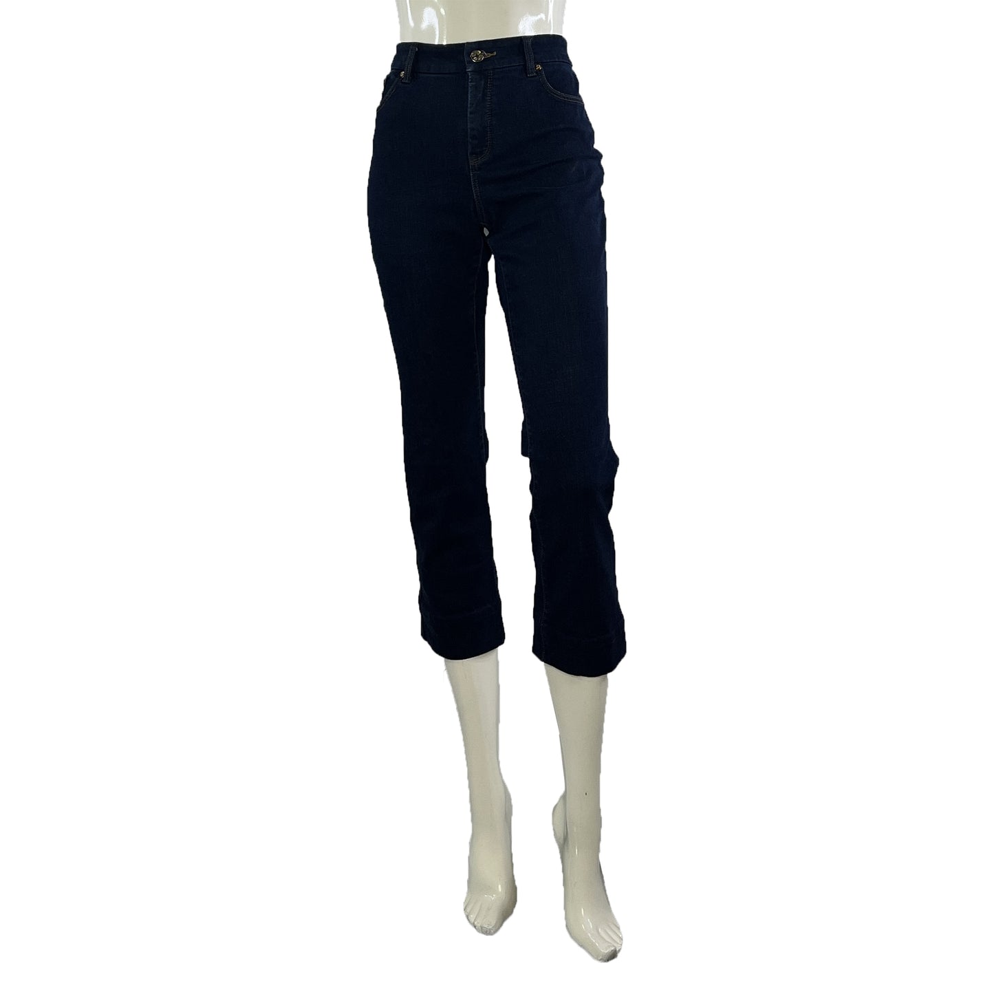 Chico's Denim Capri Jeans Dark Blue Size 8P SKU 000002-2