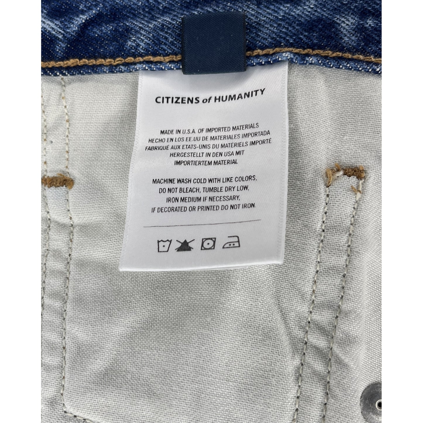 Citizens Of Humanity Denim Jeans Blue Size 26 SKU 000002-1