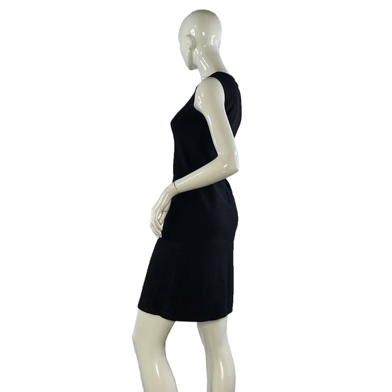 DKNY Dress Sleeveless Ribbed Black SZ M SKU 000414