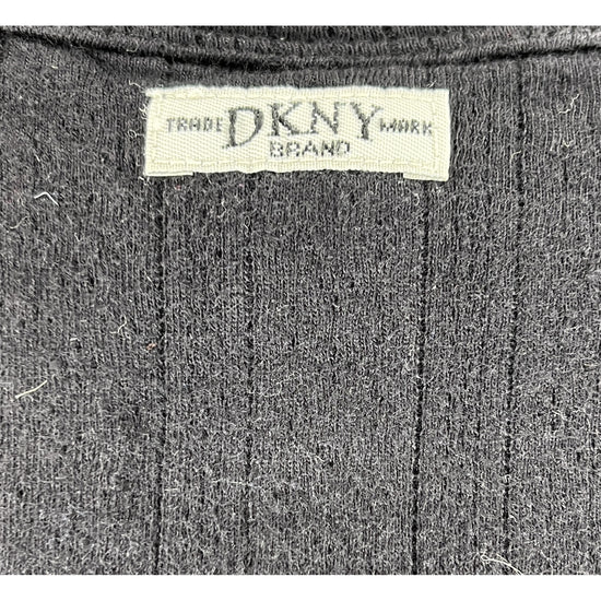 DKNY Dress Sleeveless Ribbed Black SZ M SKU 000414