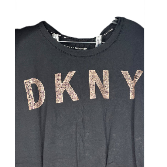 DKNY Top Short Sleeves Black, Rose Gold Size XL SKU 000236-10
