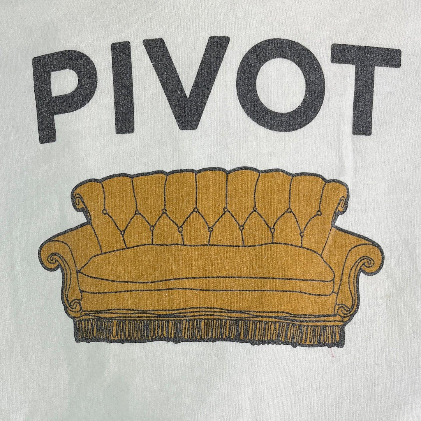 Friends The TV Series Pull-Over Hoodie "Pivot" White Size S SKU 000366-11
