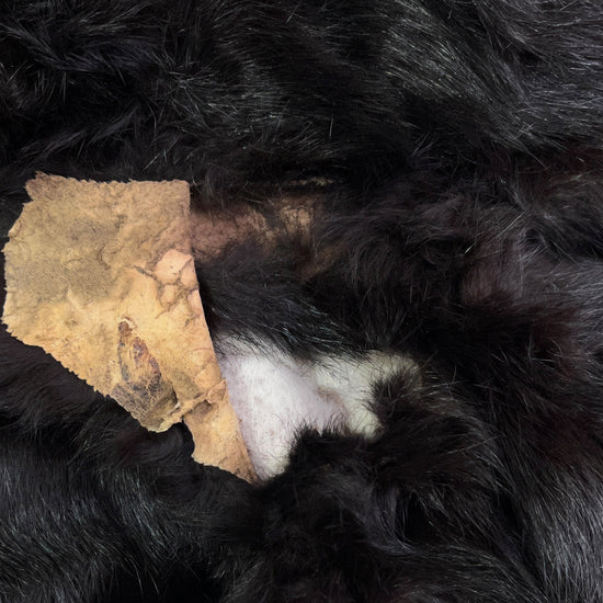 Fur Coat Rabbit Dark Brown Size M SKU 000381-1